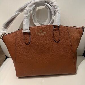 Kate Spade Parker Warm Ginger Medium Satchel NWT
